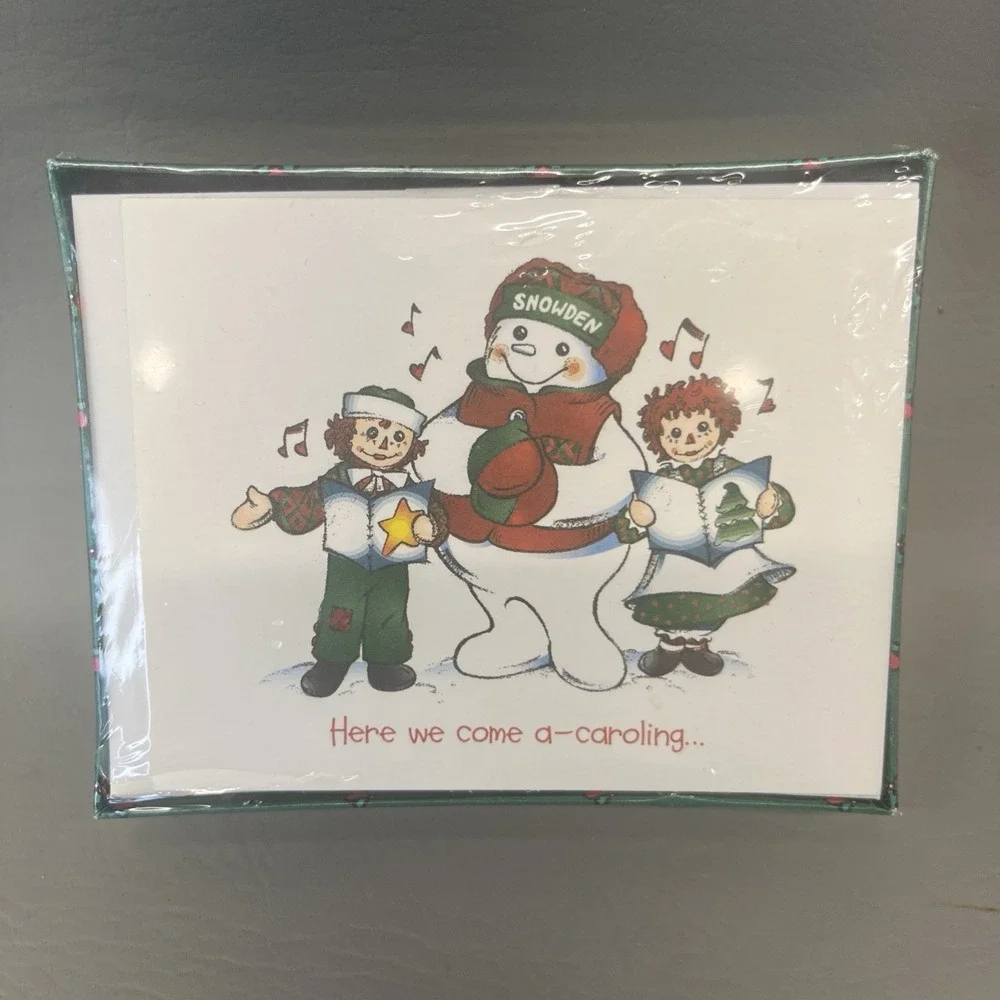 Raggedy Ann & Andy Snowden & Friends 18 Holiday Cards Sealed Vintage 90s lot